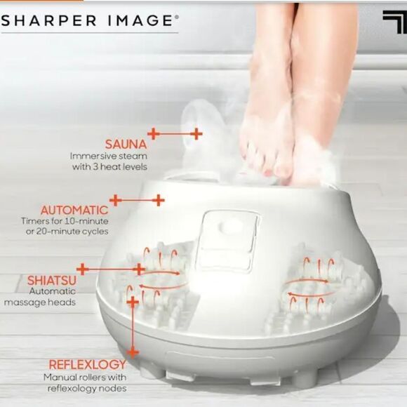 Sharper Image Spahaven Sauna Foot Massager With Heat And Steam Automatic Timers - Picture 4 of 8